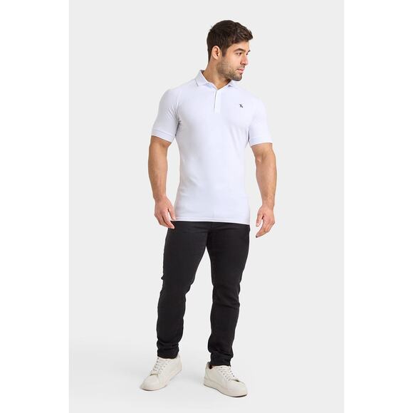 Tailored Athlete Athletic Fit Polo Shirt in White, size XL Athletic athleisure - Picture 1 of 11